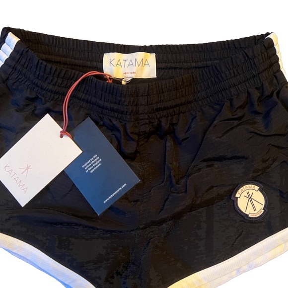 KATAM Braden Black with white piping bathing suit - Picture 2 of 5